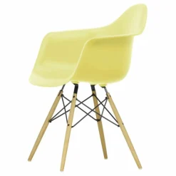 Chaise DAW - piétement érable - Charles & Ray Eames | Jaune citron