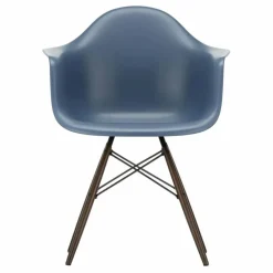 Chaise DAW - piétement érable - Charles & Ray Eames | Bleu de mer