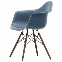 Chaise DAW - piétement érable - Charles & Ray Eames | Bleu de mer