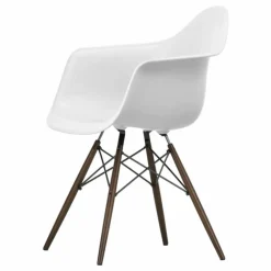 Chaise DAW - piétement érable - Charles & Ray Eames | Blanc