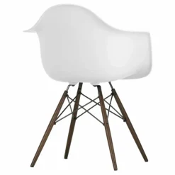 Chaise DAW - piétement érable - Charles & Ray Eames | Blanc