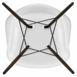 Chaise DAW - piétement érable - Charles & Ray Eames | Blanc