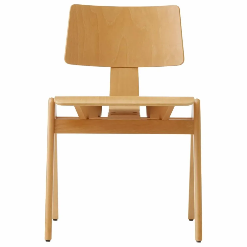 Chaise Daystack RD1, Robin Day | Hêtre