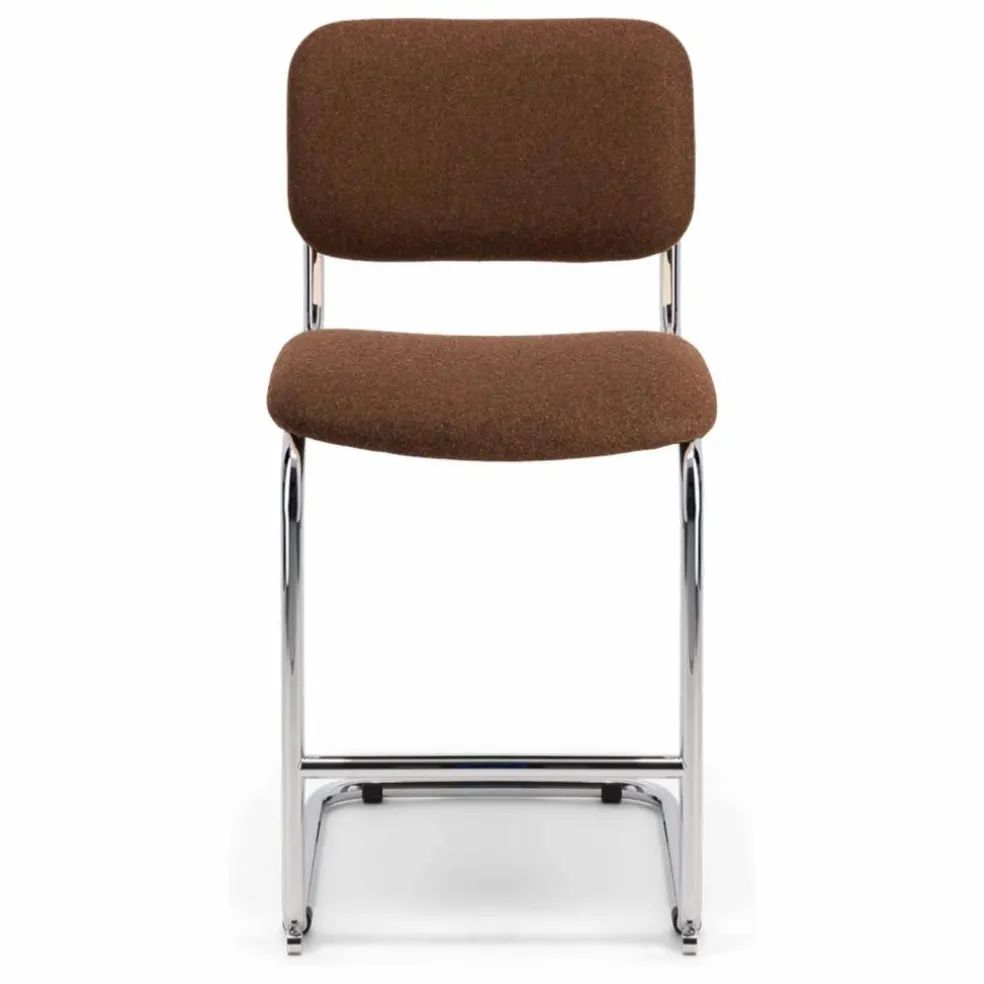 Chaise de bar Classica en feutre | Brique