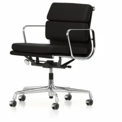 Chaise de bureau Soft Pad chair EA 217 en cuir | Noir
