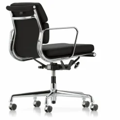 Chaise de bureau Soft Pad chair EA 217 en cuir | Noir