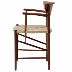 Chaise Drawn HM4 en bois avec accoudoirs | Noyer