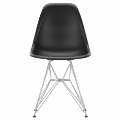 Chaise DSR Plastic - piètement Chromé - Charles & Ray Eames | Noir