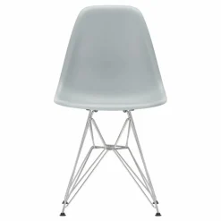 Chaise DSR Plastic - piètement Chromé - Charles & Ray Eames | Gris clair