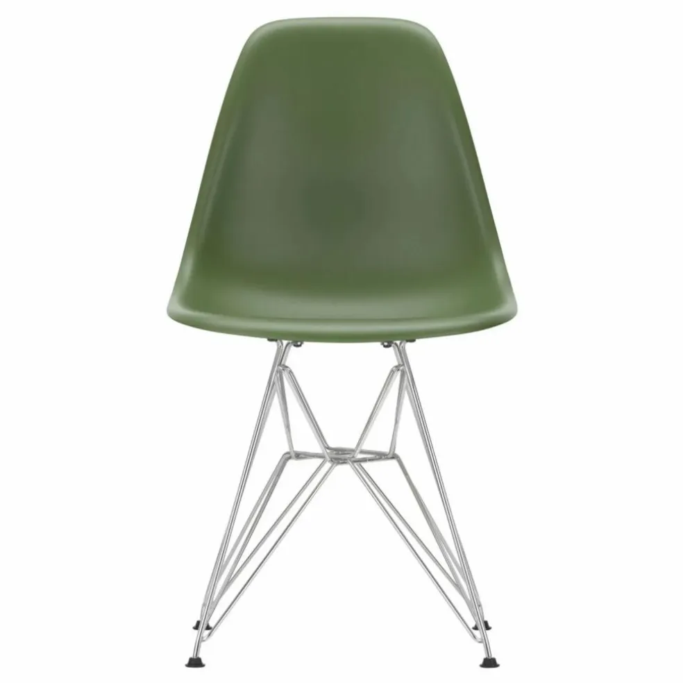 Chaise DSR Plastic - piètement Chromé - Charles & Ray Eames | Forêt