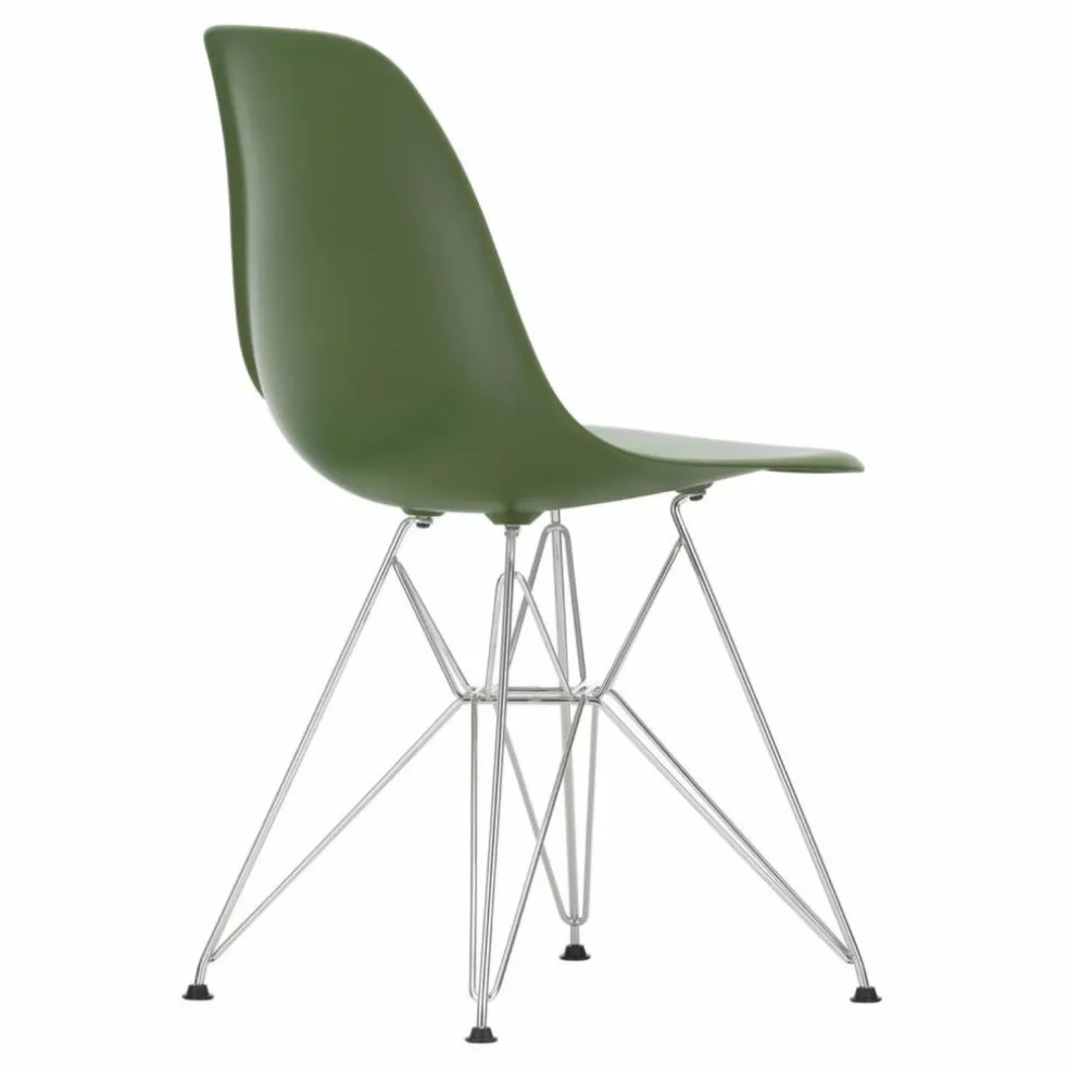 Chaise DSR Plastic - piètement Chromé - Charles & Ray Eames | Forêt