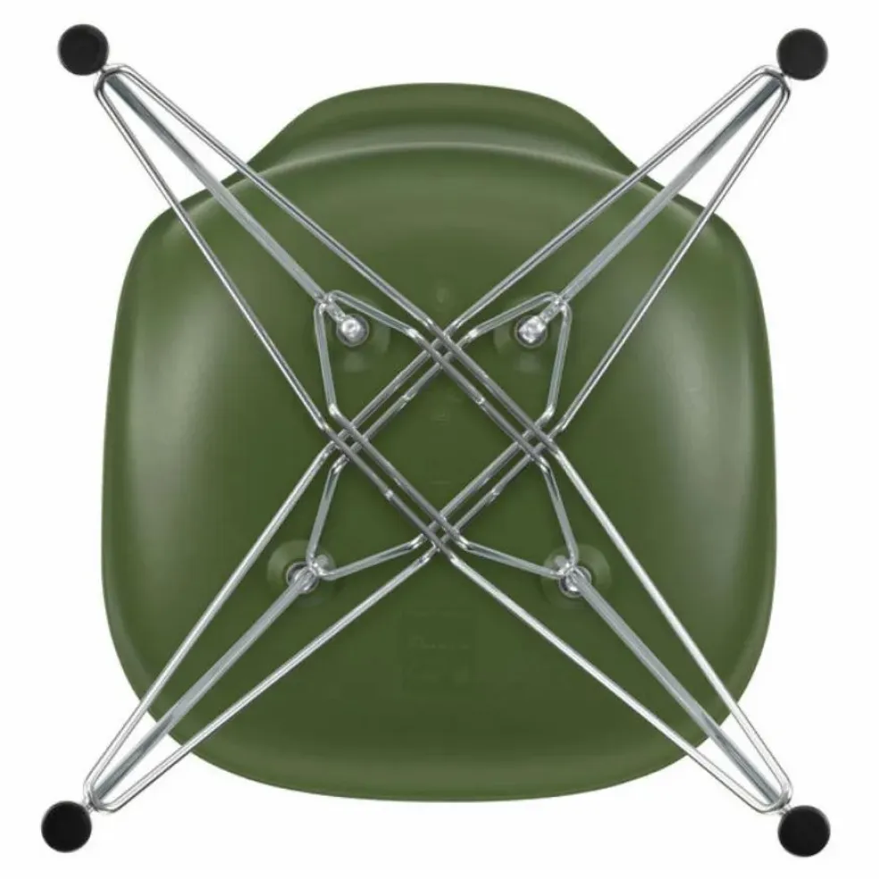 Chaise DSR Plastic - piètement Chromé - Charles & Ray Eames | Forêt