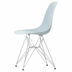 Chaise DSR Plastic - piètement Chromé - Charles & Ray Eames | Gris bleuté