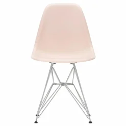 Chaise DSR Plastic - piètement Chromé - Charles & Ray Eames | Rose tendre