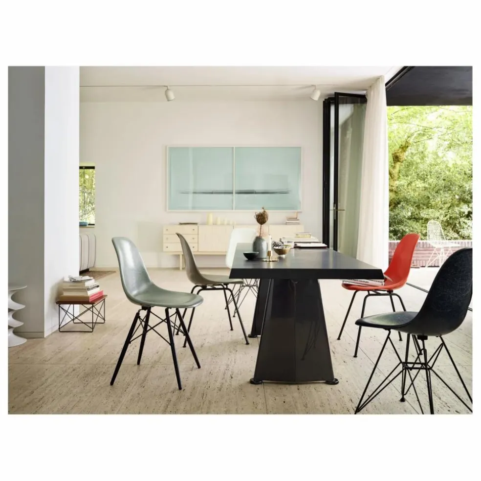 Chaise DSW Fiberglass - piètement en érable - Charles & Ray Eames | Eames Sea Foam Green