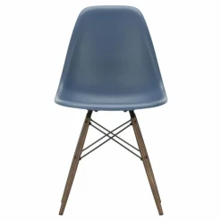 Chaise DSW plastic - piètement érable - Charles & Ray Eames | Bleu de mer
