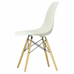 Chaise DSW plastic - piètement érable - Charles & Ray Eames | Gris galet