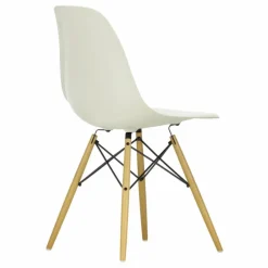 Chaise DSW plastic - piètement érable - Charles & Ray Eames | Gris galet