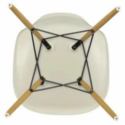 Chaise DSW plastic - piètement érable - Charles & Ray Eames | Gris galet