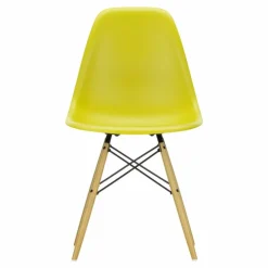 Chaise DSW plastic - piètement érable - Charles & Ray Eames | Jaune moutarde