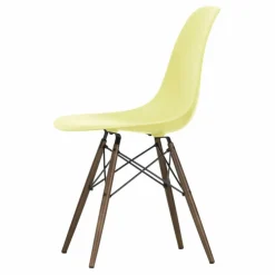 Chaise DSW plastic - piètement érable - Charles & Ray Eames | Jaune citron