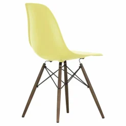 Chaise DSW plastic - piètement érable - Charles & Ray Eames | Jaune citron