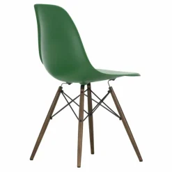 Chaise DSW plastic - piètement érable - Charles & Ray Eames | Vert émeraude