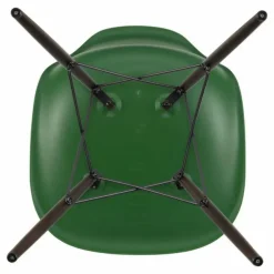 Chaise DSW plastic - piètement érable - Charles & Ray Eames | Vert émeraude