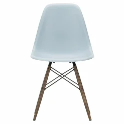 Chaise DSW plastic - piètement érable - Charles & Ray Eames | Gris bleuté