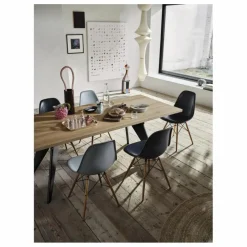 Chaise DSW plastic - piètement érable - Charles & Ray Eames | Granite