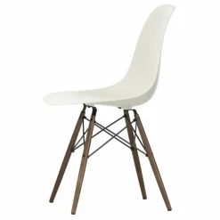 Chaise DSW plastic - piètement érable - Charles & Ray Eames | Gris galet