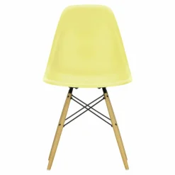 Chaise DSW plastic - piètement érable - Charles & Ray Eames | Jaune citron