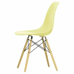 Chaise DSW plastic - piètement érable - Charles & Ray Eames | Jaune citron