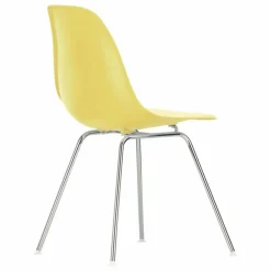 Chaise DSX Plastic - piètement Chromé - Charles & Ray Eames | Jaune citron