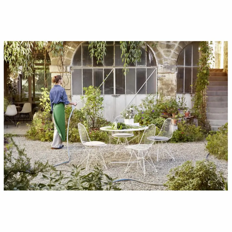 Chaise Eames wire DKR piétement époxy | Blanc