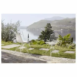 Chaise Eames wire DKR piétement époxy | Blanc
