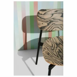 Chaise en bois de hêtre Fromme | Noir