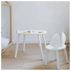 Chaise en chêne Souris | Blanc