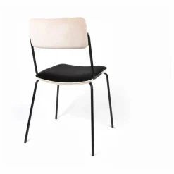 Chaise en velours Double-Jeu | Rose poudré
