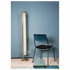 Chaise en velours Double-Jeu | Bleu Sarah