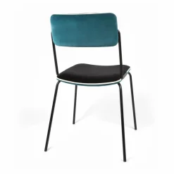 Chaise en velours Double-Jeu | Bleu Sarah