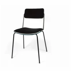 Chaise en velours Double-Jeu | Bleu Sarah