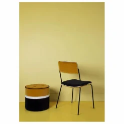 Chaise en velours Double-Jeu | Ocre