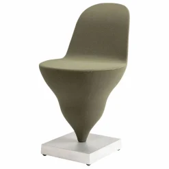 Chaise Gelato piètement brut - Jean-Baptiste Fastrez | Vert kaki