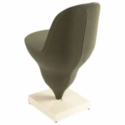 Chaise Gelato piètement crème - Jean-Baptiste Fastrez | Vert kaki