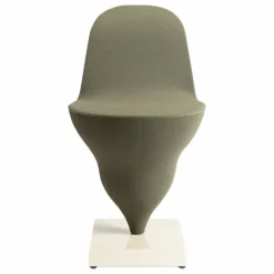 Chaise Gelato piètement crème - Jean-Baptiste Fastrez | Vert kaki