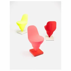 Chaise Gelato piètement crème - Jean-Baptiste Fastrez | Rouge