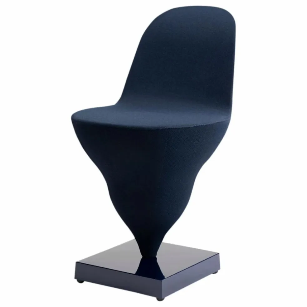Chaise Gelato piètement marine - Jean-Baptiste Fastrez | Bleu nuit