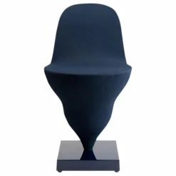 Chaise Gelato piètement marine - Jean-Baptiste Fastrez | Bleu nuit