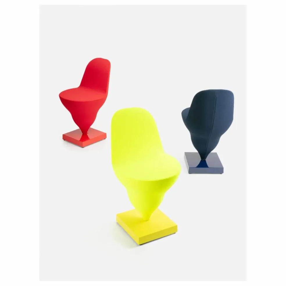 Chaise Gelato piètement marine - Jean-Baptiste Fastrez | Bleu nuit